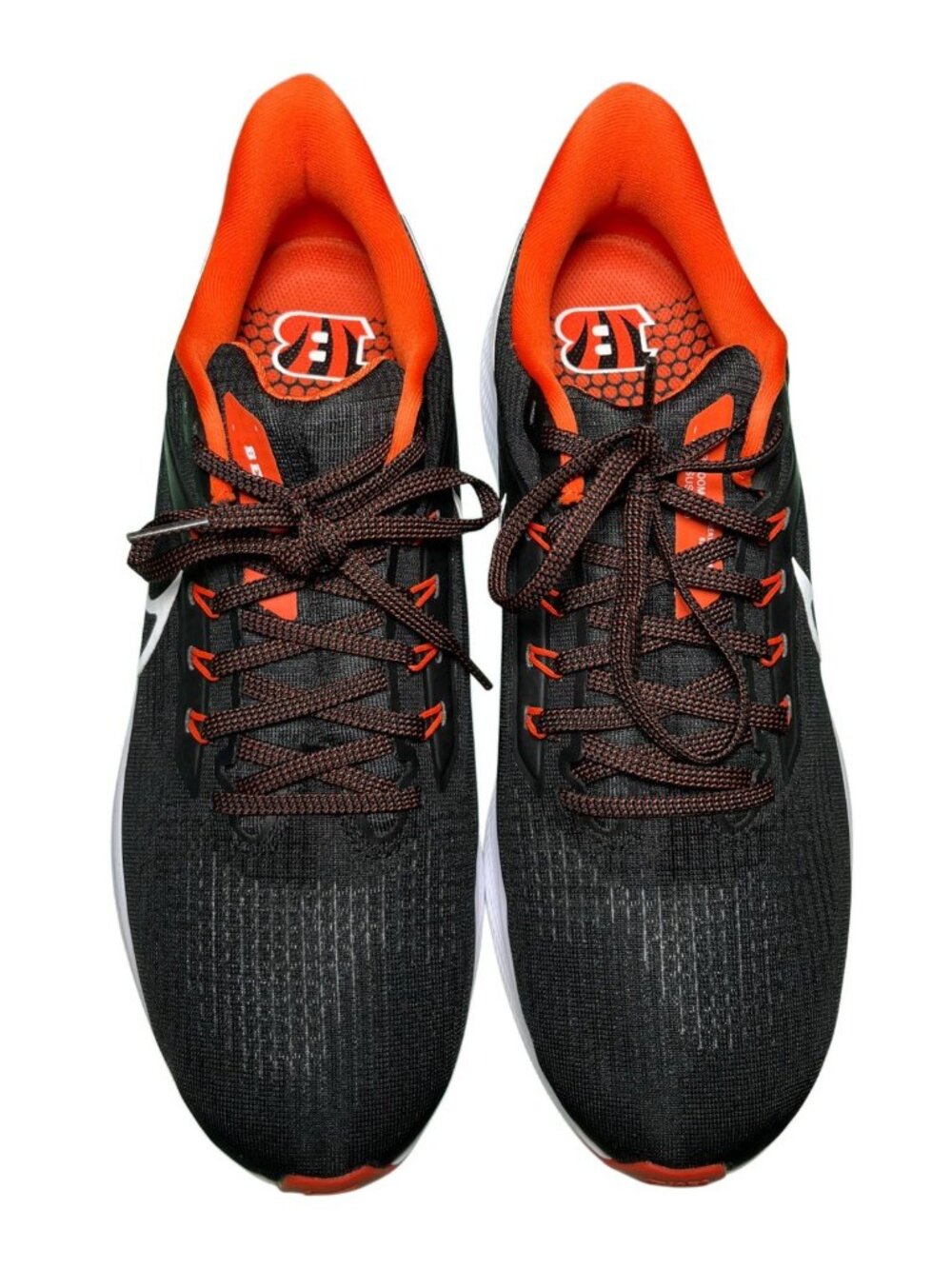NFL Cincinnati Bengals NIKE AIR ZOOM PEGASUS 39 Black DR2038-001 Mens 11.5 - Picture 4 of 12